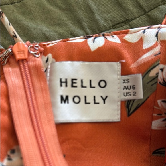 Hello Molly Orange Sleeveless Midi Sundress for Weddings - Picture 2 of 3